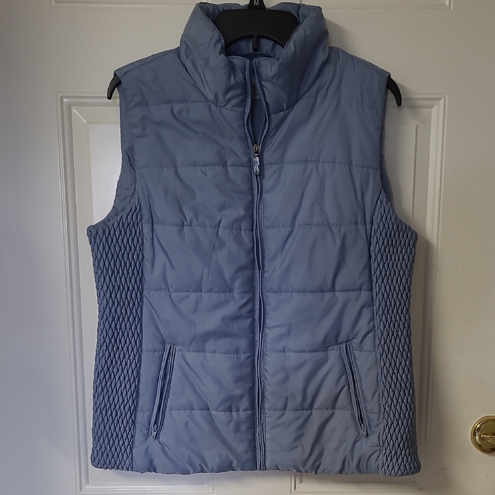 Liz Claiborne Sky Blue Quilted Vest